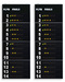 Statistics scoreboards, showing the Player No. and Fouls/Penalties of 14 players on the 2 teams